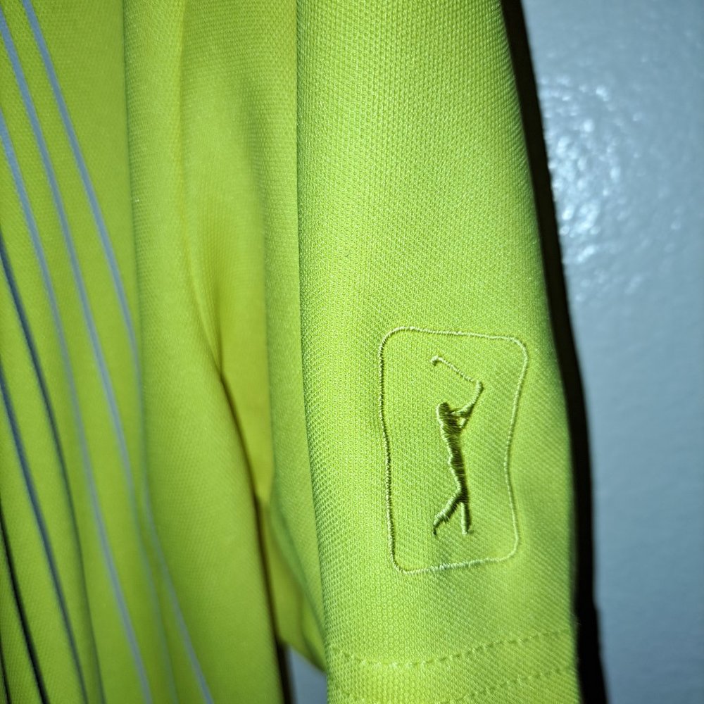 Men's PGA Tour Pro Series Athletic Fit XL Golf Polo Shirt - Picture 3 of 7